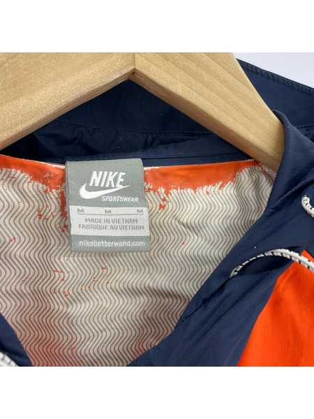 NIKE ジャケット ナイロン/M/オレンジ ネイビー
