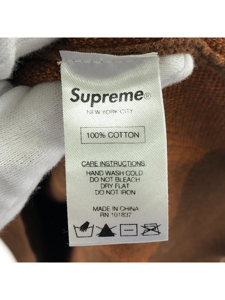 Supreme ニット・セーター WIDE PINSTRIPE SWEATER/ブラウン