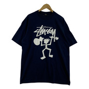 STUSSY　シャドーマン　Tシャツ　ネイビー　XL