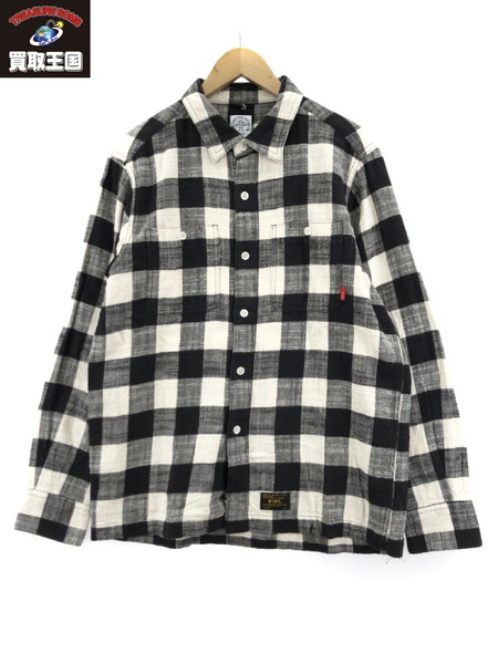 WTAPS UNION LS SHIRT.COTTON.TEXTILE ネルシャツ(M) 171GWDT-SHM07