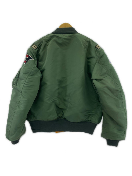 Buzz Rickson's ワッペン付 MA-1 フライトジャケット L オリーブ BR11748