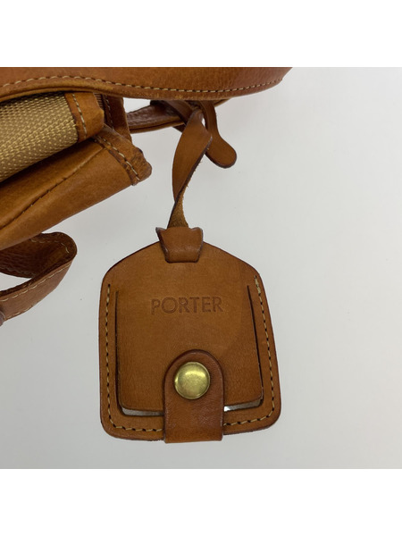 PORTER CASTER 2way レザーリュック