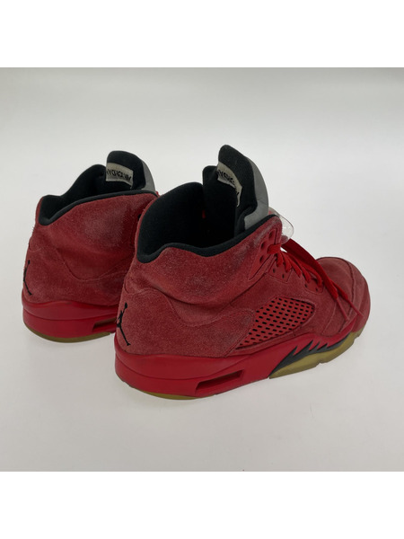 NIKE Air Jordan 5 Ratro Red Suede 25.0 136027-602[値下]