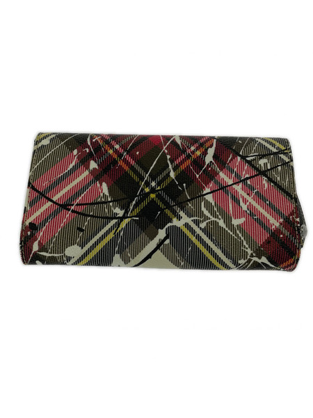 Vivienne Westwood 長財布 ダービーチェック マルチカラー