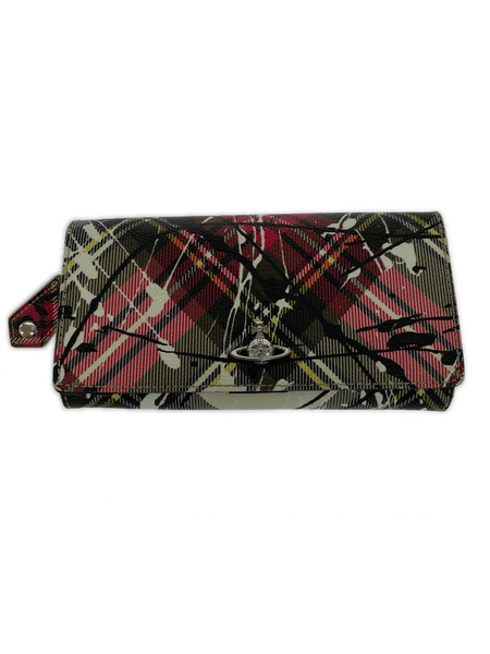 Vivienne Westwood 長財布 ダービーチェック マルチカラー
