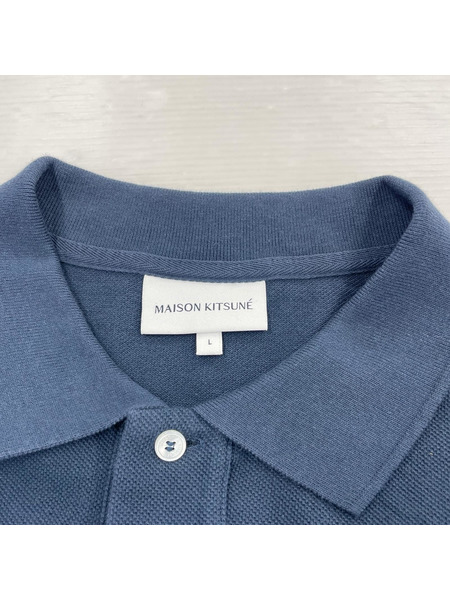 MAISON KITSUNE ポロシャツ 25SS BOLD FOX HEAD PATCH OVERSIZE POLO