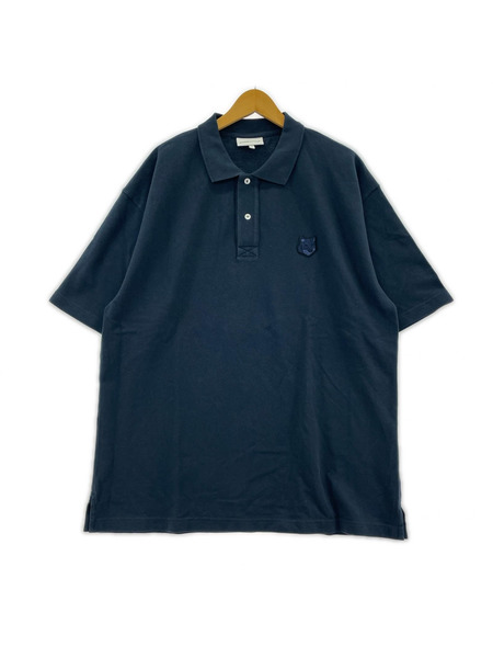 MAISON KITSUNE ポロシャツ 25SS BOLD FOX HEAD PATCH OVERSIZE POLO