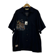 schott パイナップルジュース XPJ RAYON SHIRT BEACH XL ブラック