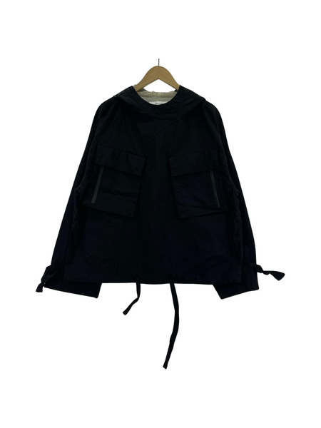 SASQUATCHfabrix. KIRIGAMI PULLOVER ナイロン サルベージパーカー M 黒
