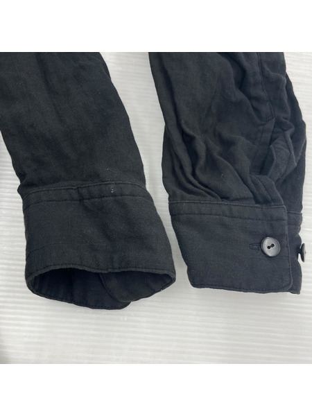 ISSEY MIYAKE 80s 筆タグ プルオーバーシャツ セットアップ ブラック