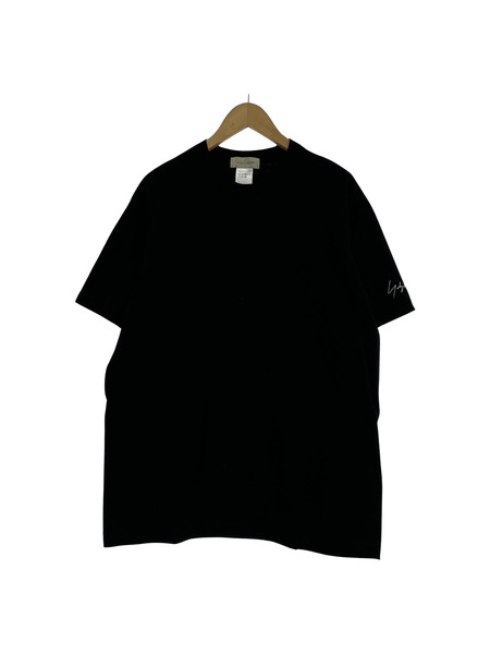 Yohji Yamamoto 袖プリントクルーネックTee 3 ブラック