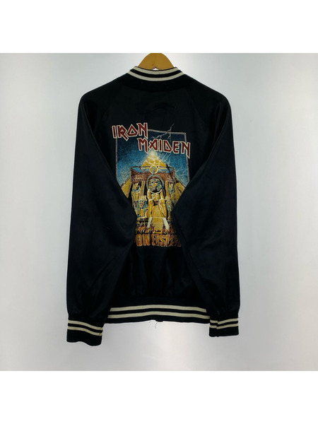 80s?90s RAI SPORT カナダ製 IRON MAIDEN アイアンメイデン サテンジャケット(L)