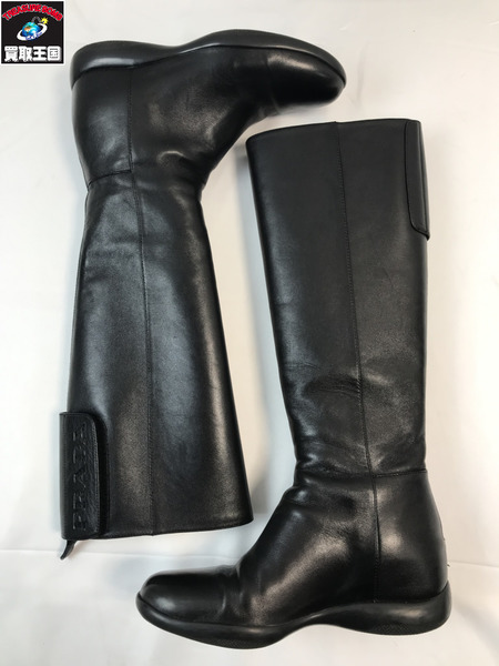 PRADA プラダ 3WZ013 ロングブーツ 乗馬ブーツ 35.5 22.5cm ブラック