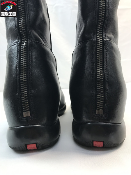 PRADA プラダ 3WZ013 ロングブーツ 乗馬ブーツ 35.5 22.5cm ブラック