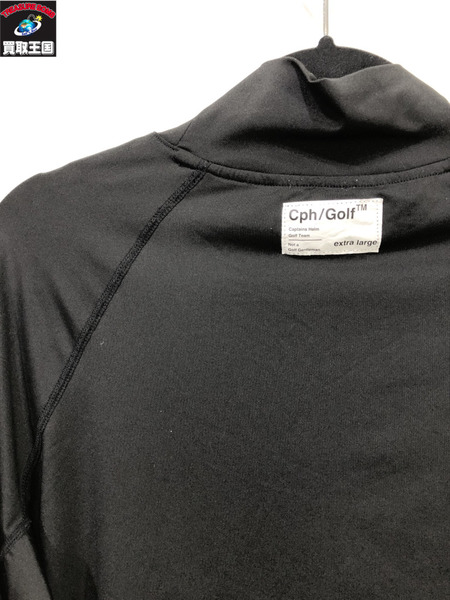 Cph/Golf L/Sカットソー/黒/XL/キャプテンズヘルムゴルフ