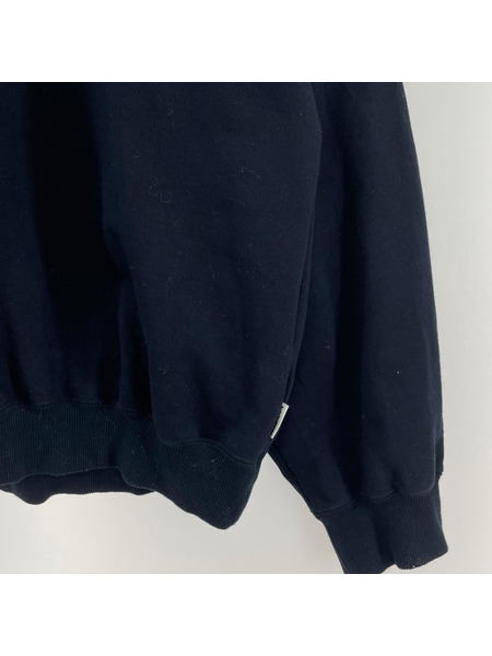 TTT_MSW スウェット・トレーナー 24SS College logo crew neck sweat 紺(XL)