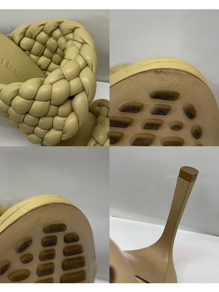 Bottega Veneta BV カーブ サンダル タピオカ Size37 開封品 ボッテガヴェネタ イントレチャート ツイスト  [値下]