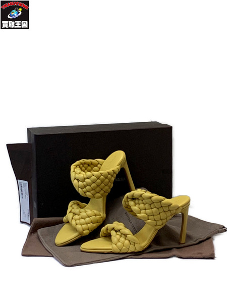 Bottega Veneta BV カーブ サンダル タピオカ Size37 開封品 ボッテガヴェネタ イントレチャート ツイスト  [値下]