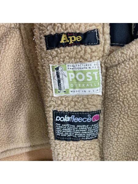 A BATHING APE ジャケット ×POST OVERALLS 90s ポーラテックダッフルコート