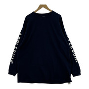 APPLEBUM L/S 袖プリントT NVY XXL