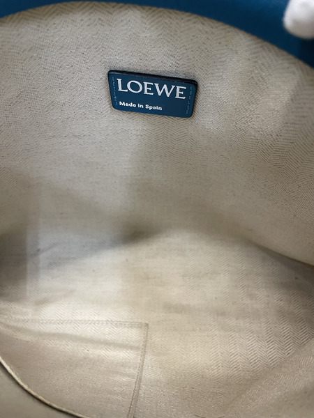 LOEWE アナグラム クラッチバッグ ブルー