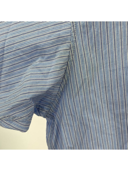 DRESSEDUNDRESSED PINSTRIPE COLOR BLOCK SHIRT