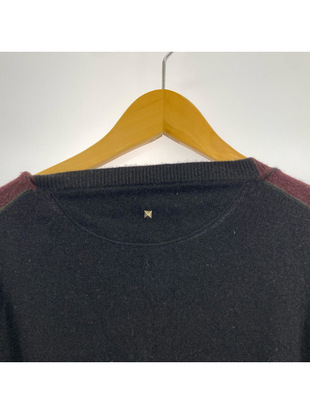 VALENTINO ニット・セーター カモフラ ニット 赤