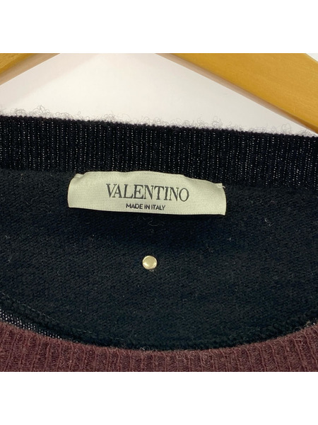 VALENTINO ニット・セーター カモフラ ニット 赤