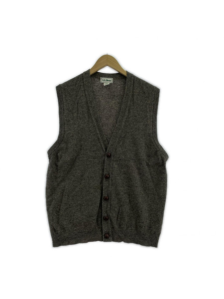 L.L.Bean ニット・セーター 90s スコットランド ウール ベスト グレー