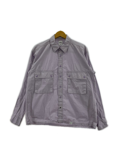 BEDWIN & THE HEARTBREAKERSL/S TYPEWRITER CLOTH SHIRT 紫 2