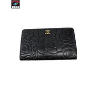 長財布 CHANEL カメリア長財布 黒