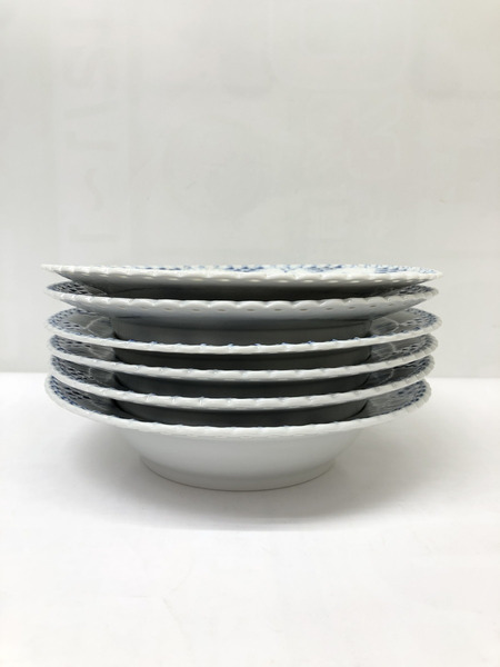 ロイヤルコペンハーゲーン　ブルーフルーテッドフルレース/深皿/6