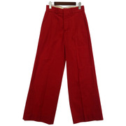 MASU COTTON WIDE TROUSERS カラーパンツ 44 レッド