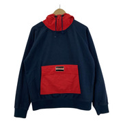 Supreme 13AW Fleece Pullover フリースパーカー S ネイビー レッド[値下]