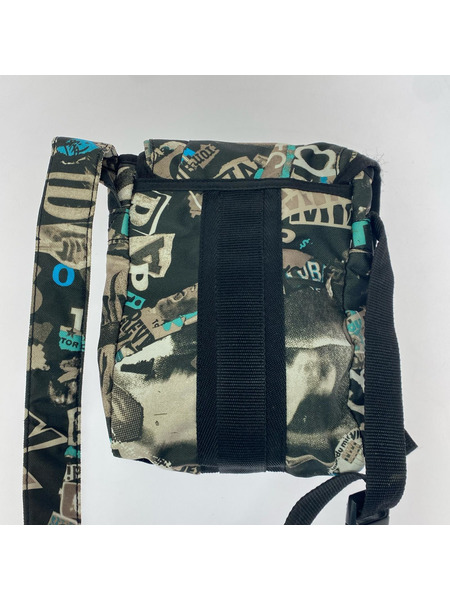 DIESEL ショルダーバッグ 00s メタルロゴ 総柄ショルダーバッグ