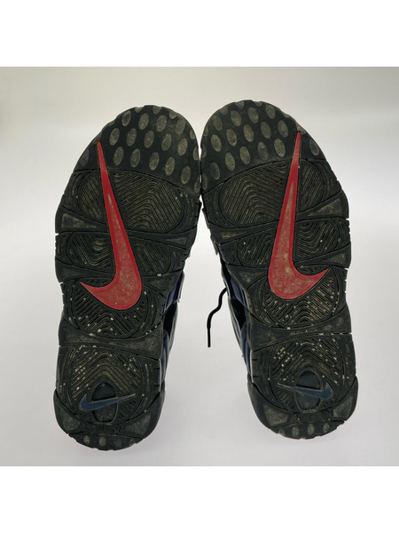 NIKE スニーカー モアテン Black and University Red 26.5cm