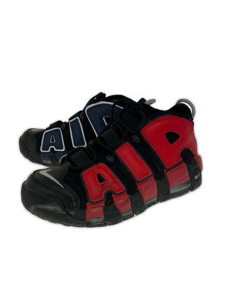 NIKE スニーカー モアテン Black and University Red 26.5cm