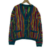 カーディガン COOGI 立体編 カーディガン マルチカラー S