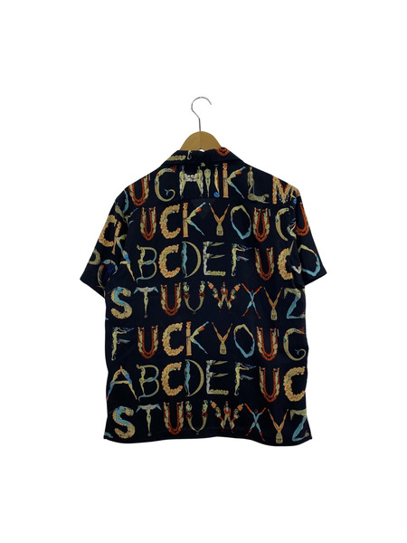 Supreme/18SS/Alphabet Silk Shirt (M) 黒