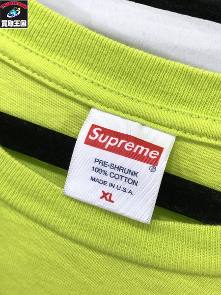 Supreme 21SS DUNK Tee XL/黄緑/シュプリーム