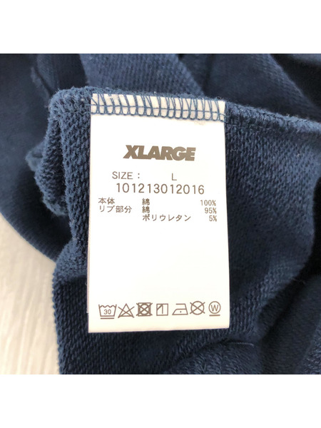 XLARGE STANDARD LOGO PO HOOD ロゴ刺繍パーカー