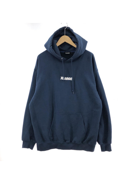 XLARGE STANDARD LOGO PO HOOD ロゴ刺繍パーカー