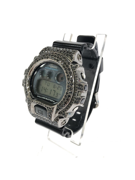 G-SHOCK DW-6900 925 カスタム ベゼル パーツ付 三ツ目 腕時計 黒