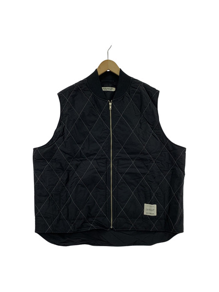 COOTIE/Nylon Quilting Work Vest/L/ブラック