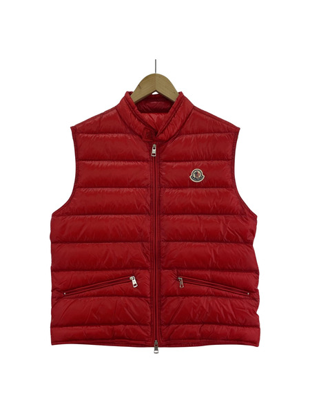 MONCLER GUI GILET/ナイロンダウンベスト/レッド