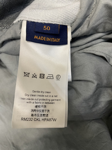 LOUIS VUITTON 23AW メイドトゥオーダーパッチワークポートレート デニムジャケット 50