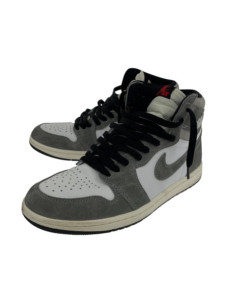 NIKE AIR JORDAN 1 RETRO HIGH OG BLACK AND SMOKE GREY (26)