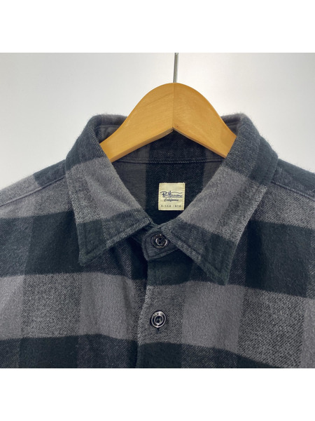 Ron Herman Heavy Twill Plaid Shirt Gray M 4020700197