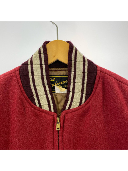 CUSHMAN waldesジッパー スタジャン 赤 (M)