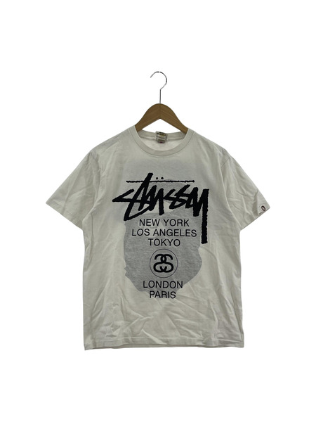 A BATHING APE STUSSY ワールドツアーTee(M)